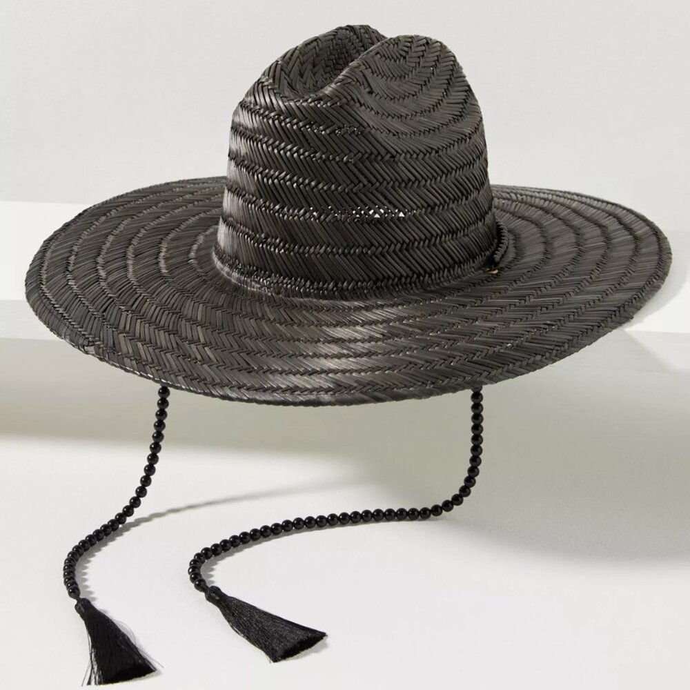 Wyeth Beaded Straw Rancher Hat - Excellent Condition